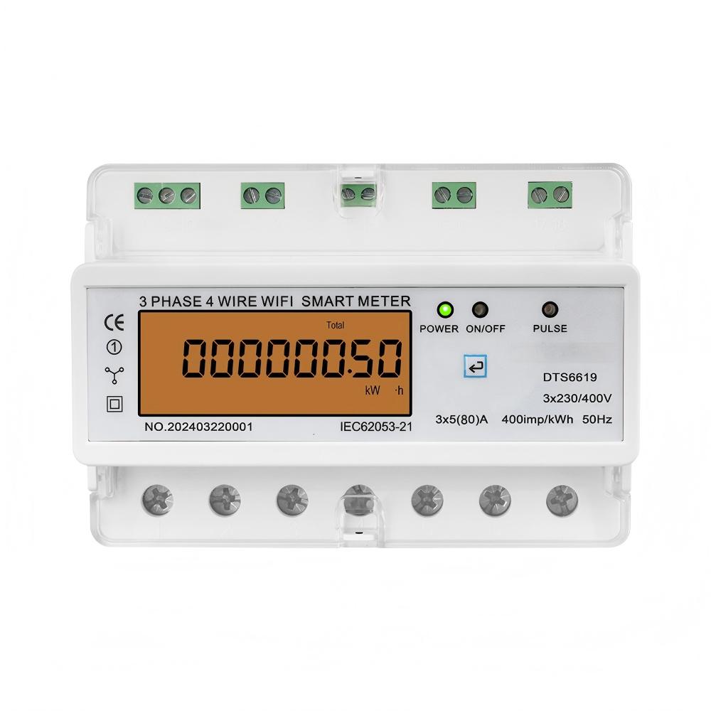 Energy Meter Din Rail Wifi - 3-Phasen 4-Draht WLAN Smart Energiezähler Tuya