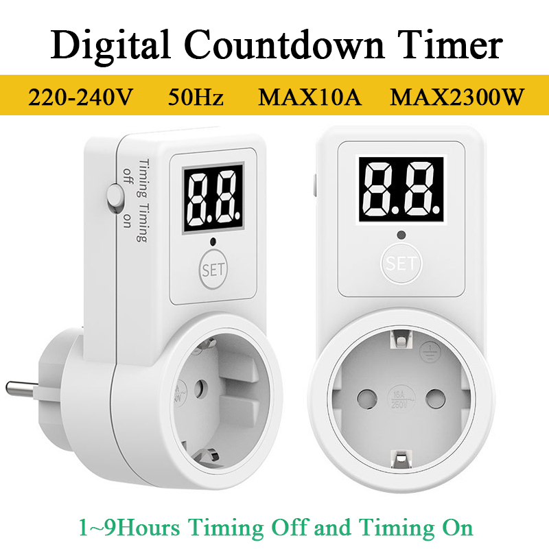 Smart Socket With Timer Countdown - Digitaler Countdown-Timer EU-Stecker Smart Control Steckdosenschalter
