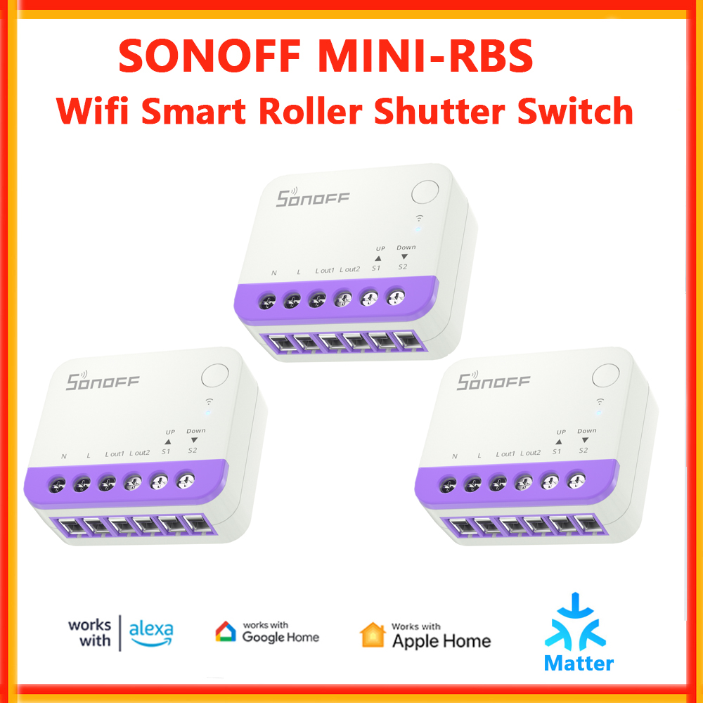 Smart Plug Mini Alexa Google - SONOFF MINI-RBS Intelligenter Rolladen-Schalter Smart Home