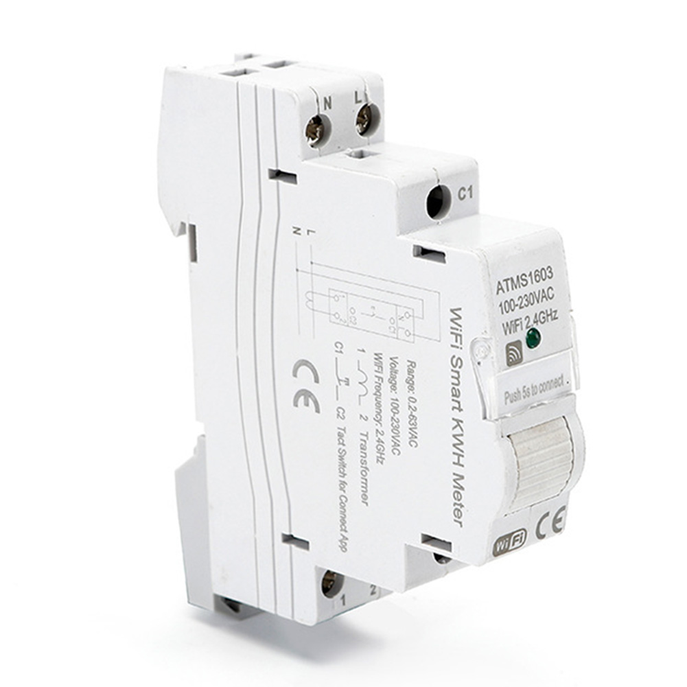 Energy Meter Din Rail Wifi - A72Z 1 PCS ATMS1603 Tuya Einphasig