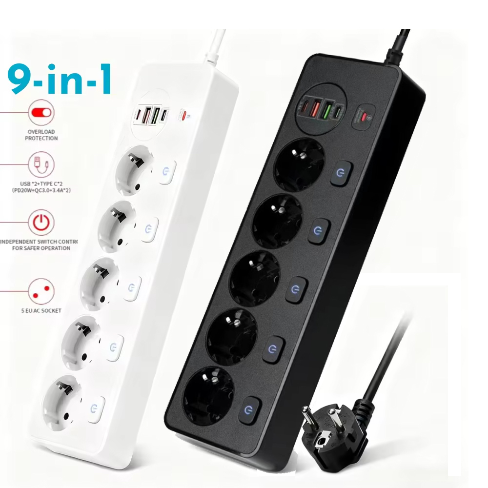 Smart Power Strip 4 Outlet Usb - EU KR Smart Power Strip-Buchse mit