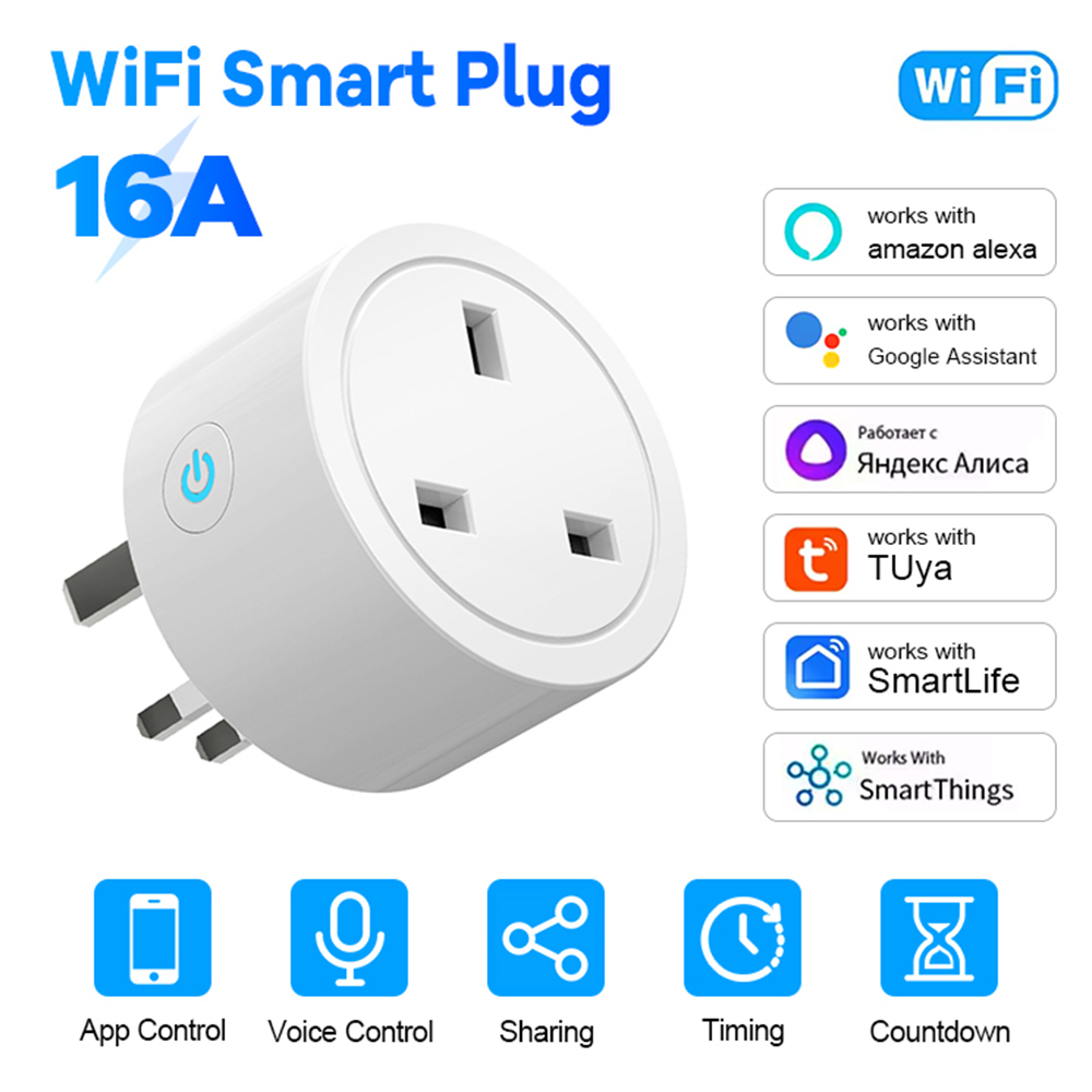 Smart Plug Energy Monitoring Wifi - WiFi Smart Plug 16A UK-Steckdose mit