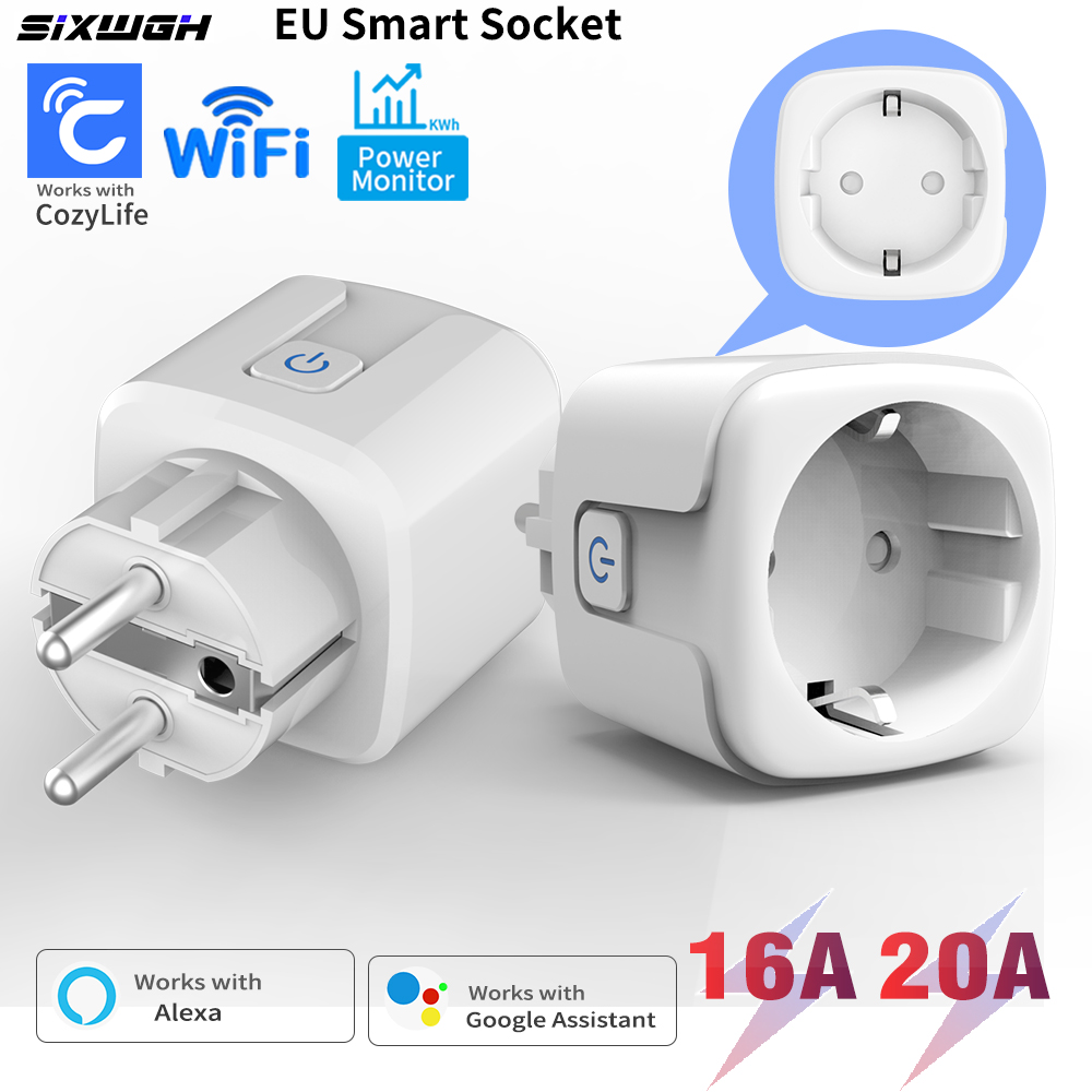 Smart Socket With Timer Countdown - 20A/16A EU FR Stecker WLAN-Smart-Steckdose mit