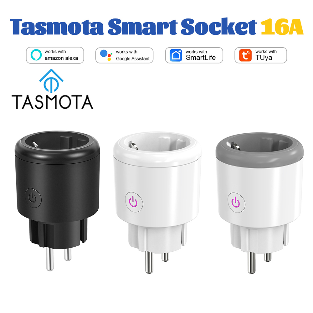 Smart Plug Energy Monitoring Wifi - Tasmota EU Smart Stecker 16A mit