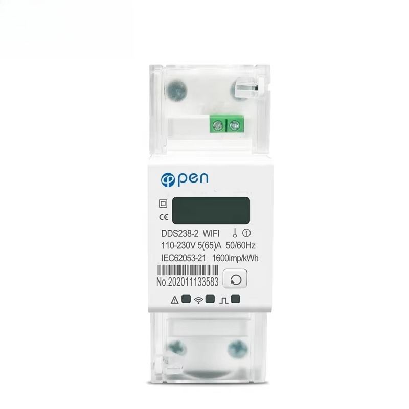 Energy Meter Din Rail Wifi - Einphasiger WLAN-Smart-Energiezähler 65A DIN-Schienen-Timer Stromverbrauchsmessgerät kWh-Zähler