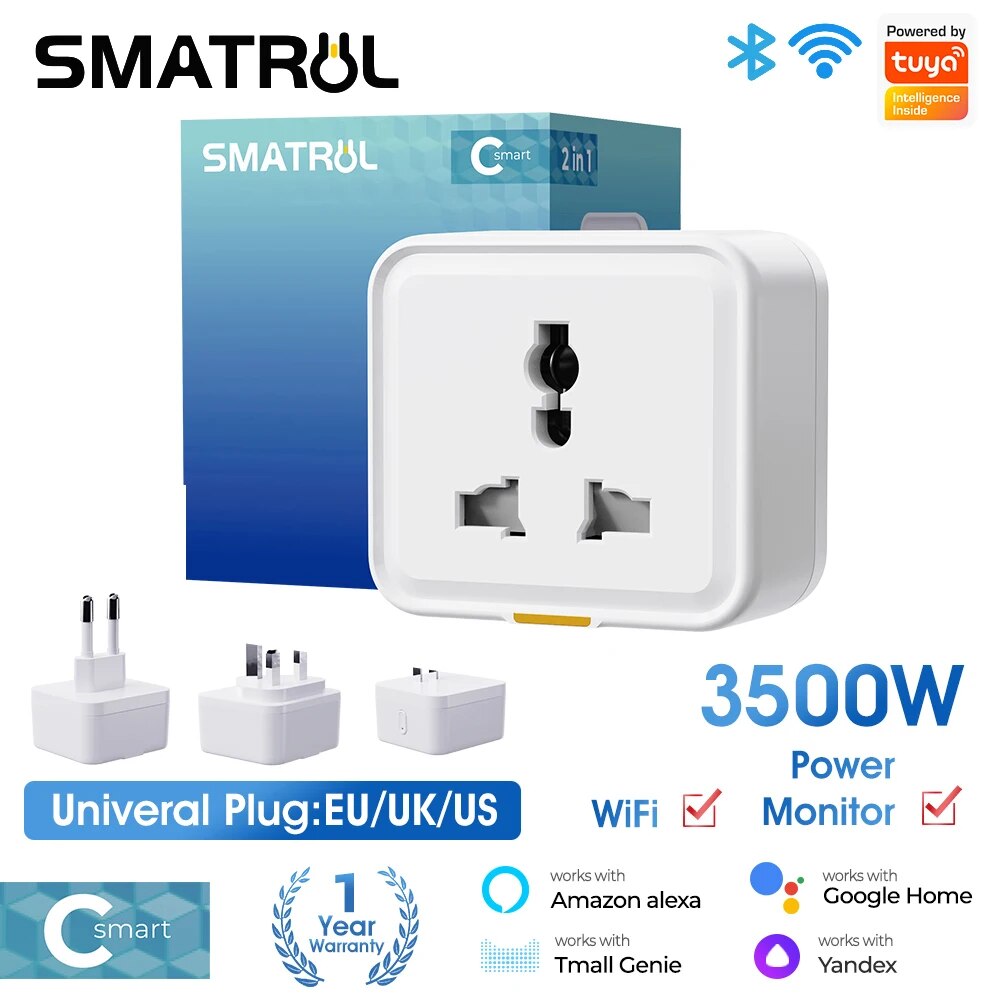 Smart Plug Energy Monitoring Wifi - Tuya smart home drahtlose wifi steckdose