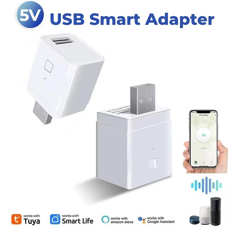 Smart Plug Mini Alexa Google - Intelligenter USB-Adapter 5V WiFi Mini-USB-Stromadapter Smart
