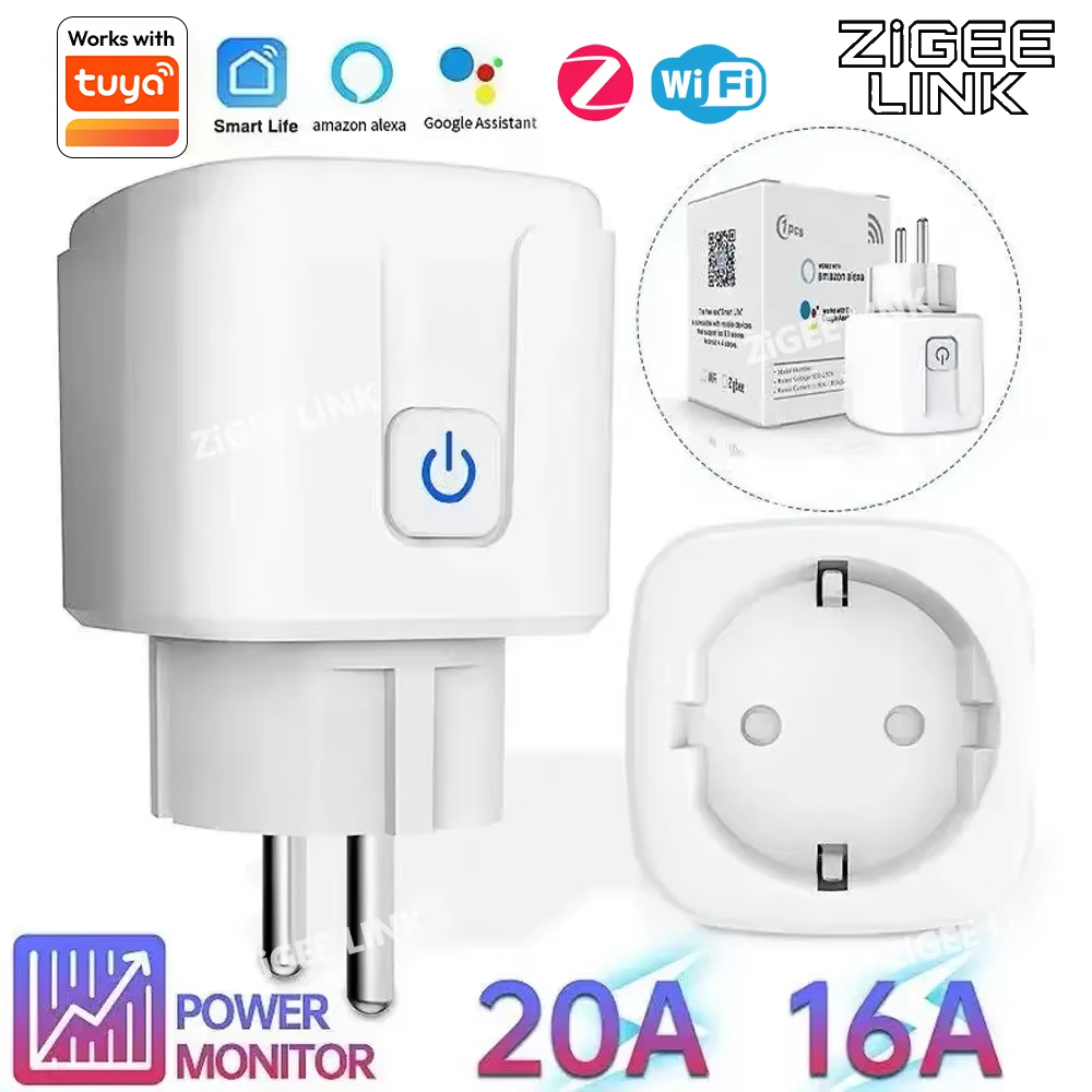 Smart Socket 16A Tuya App - WLAN Smart Steckdose EU 16/20A mit
