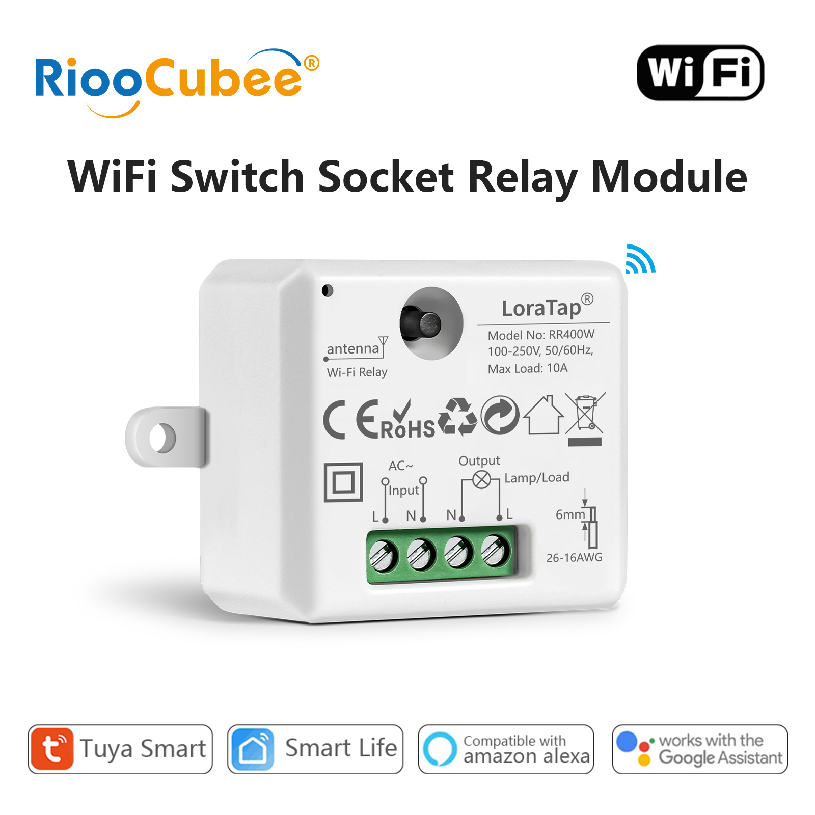 Smart Socket With Timer Countdown - Tuya Smart WiFi-Steckdose, 10 A, kabelloser