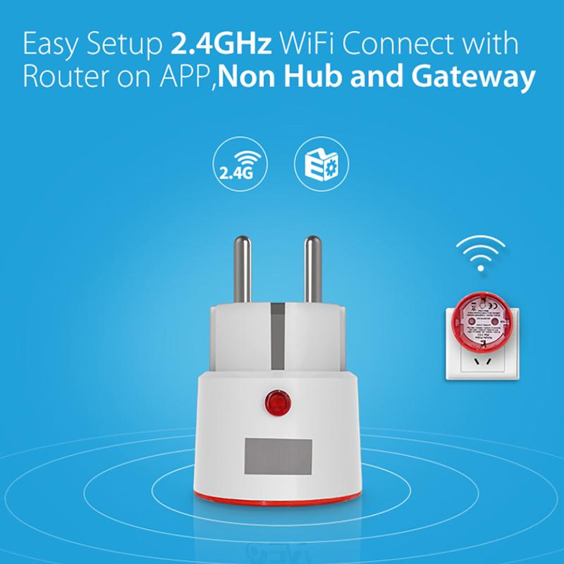 Smart Plug Zigbee 16A - Tuya WLAN-Steckdose 16A Zigbee 3.0 EU