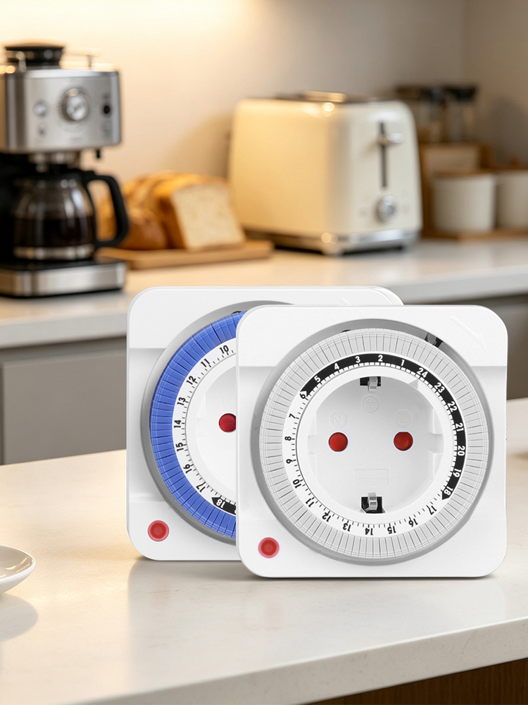 Smart Socket With Timer Countdown - 24-Stunden-Mechanischer Zeitschalter mit EU-Stecker, Intelligente Countdown-Steckdose