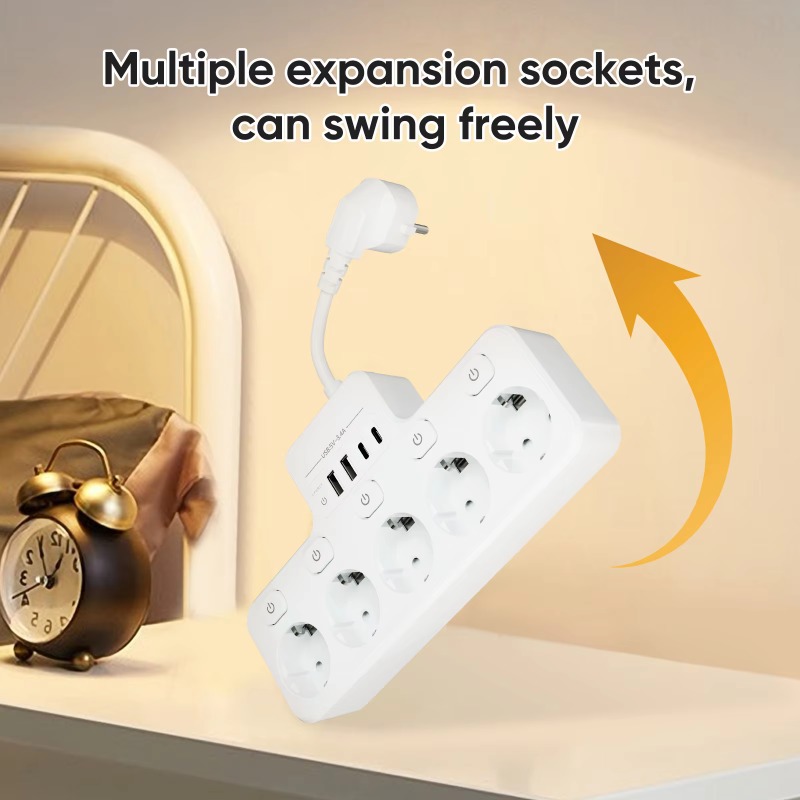 EU-Standard-Kurzkabel-Multifun – Smart Power Strip 4 Outlet Usb Bewertung und Preis