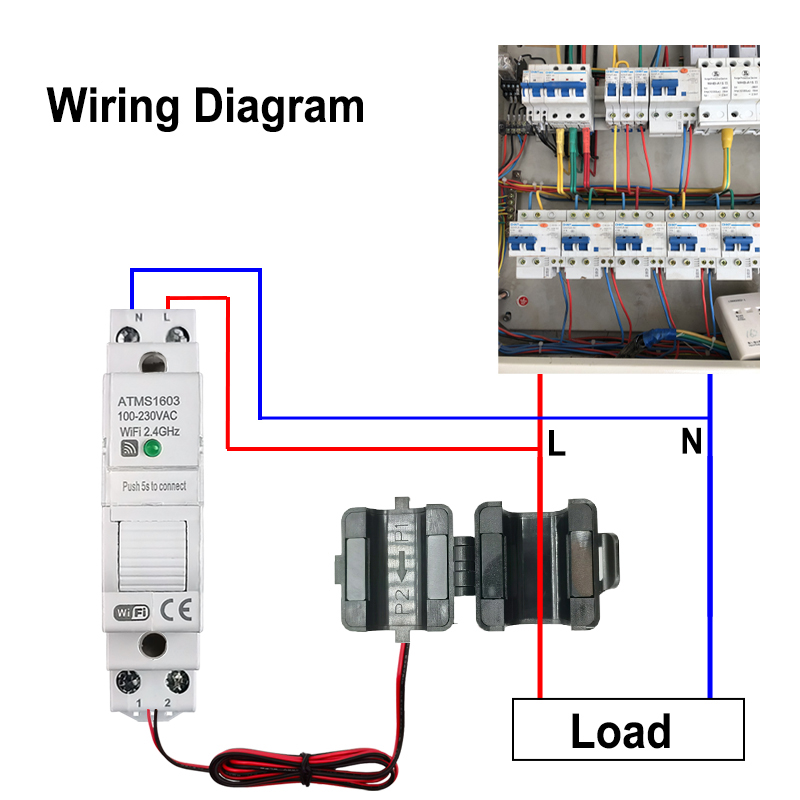 Intelligenter WLAN-Digitaler E – Energy Meter Din Rail Wifi Bewertung und Preis