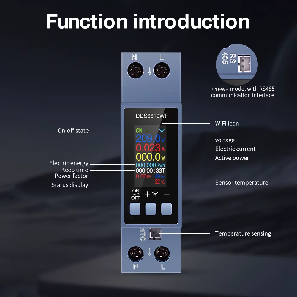 8-in-1 Leistungsmesser WiFi Tu – Energy Meter Din Rail Wifi Bewertung und Preis