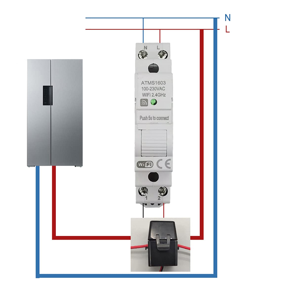 A72Z 1 PCS ATMS1603 Tuya Einph – Energy Meter Din Rail Wifi Bewertung und Preis