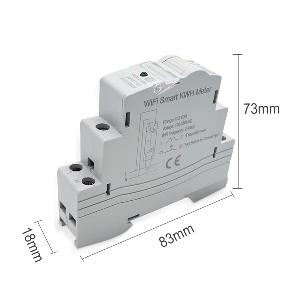 A72Z 1 PCS ATMS1603 Tuya Einph – Energy Meter Din Rail Wifi Bewertung und Preis