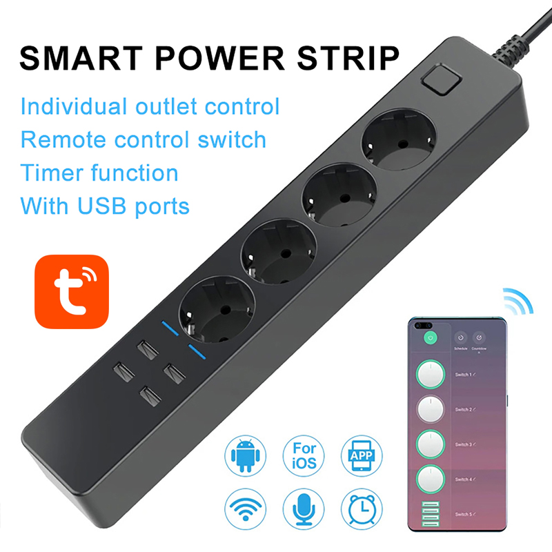 Smarte Steckdosenleiste Tuya W – Smart Power Strip 4 Outlet Usb Bewertung und Preis