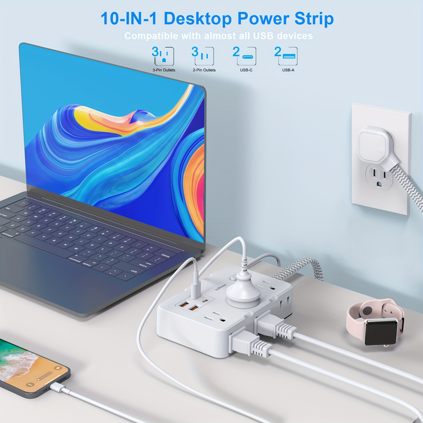 US-Stecker AC-Steckdose Multip – Smart Power Strip 4 Outlet Usb Bewertung und Preis