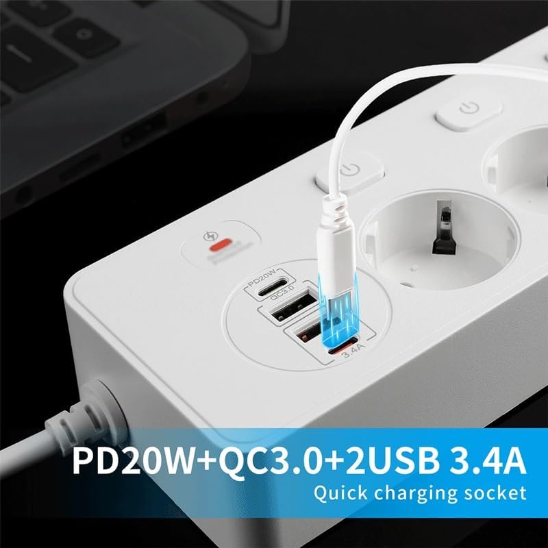 EU KR Smart Power Strip-Buchse – Smart Power Strip 4 Outlet Usb Bewertung und Preis