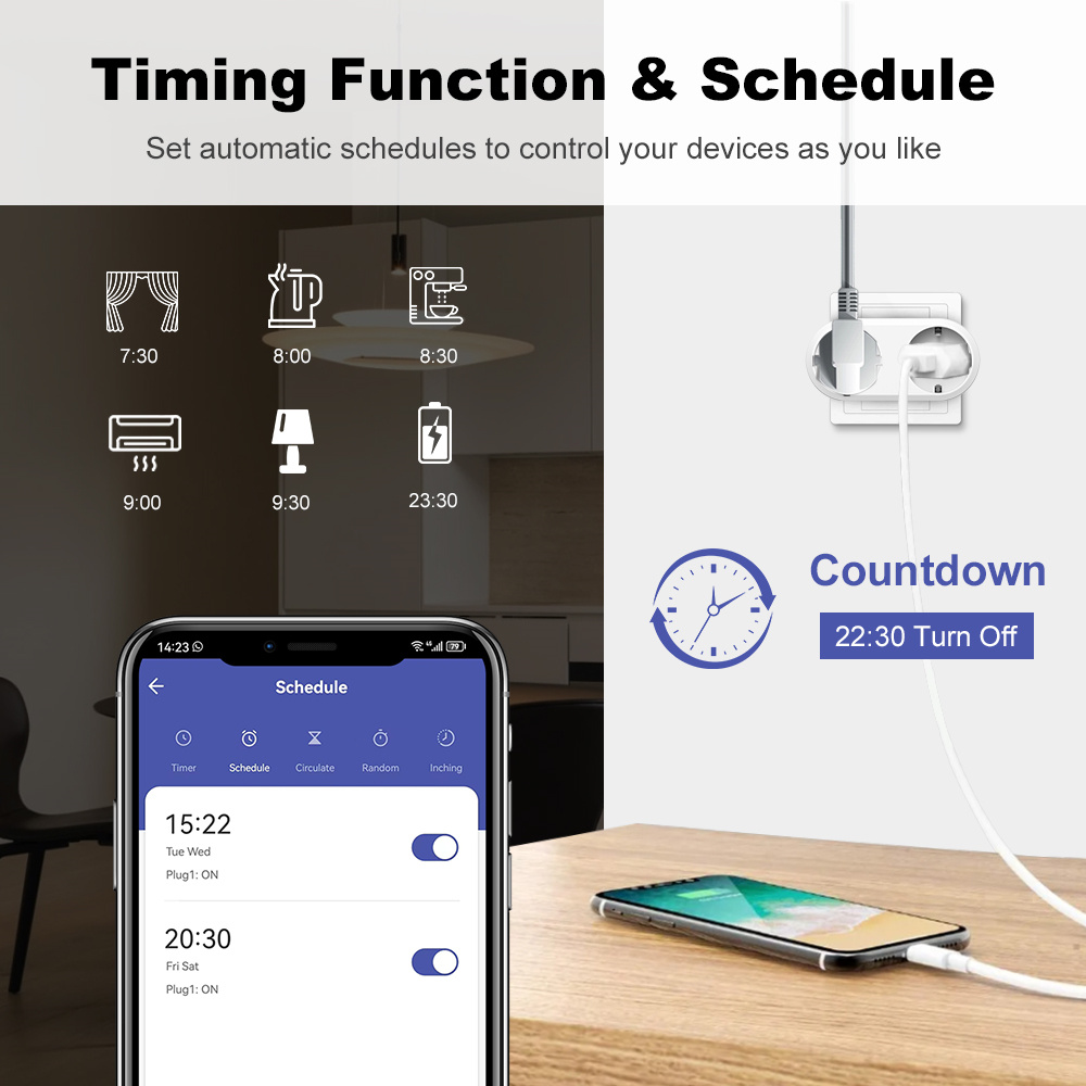 WLAN Smart Steckdose Doppelste – Smart Socket 16A Tuya App Bewertung und Preis