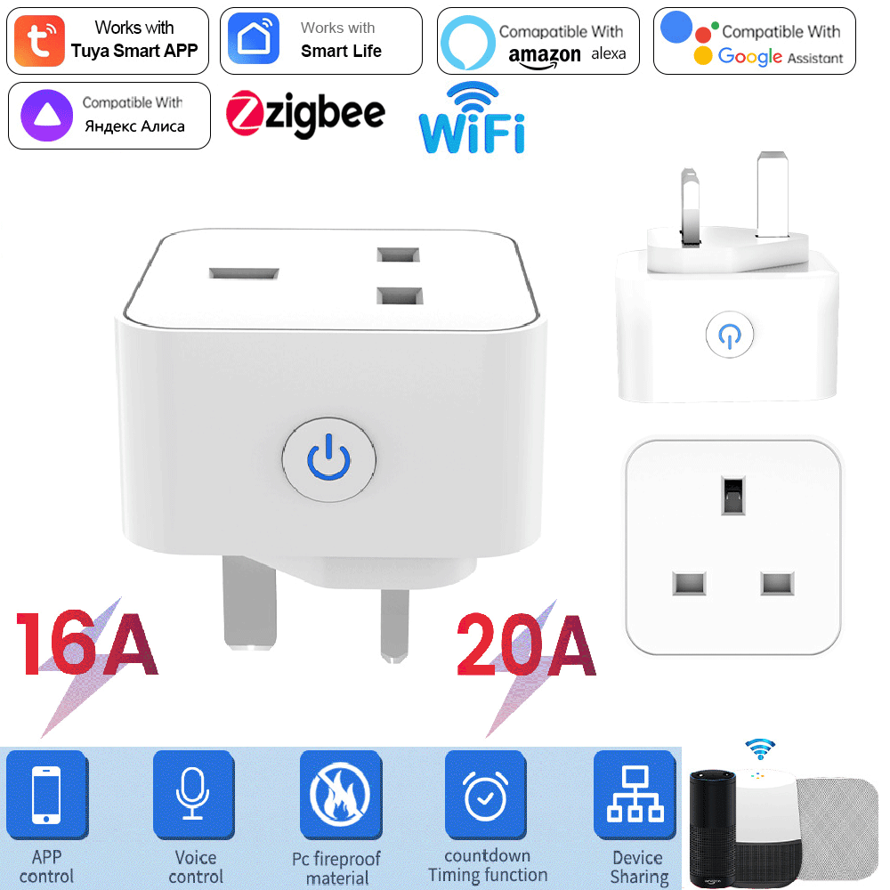 Tuya Smart Steckdose 16A/20A W – Smart Plug Zigbee 16A Bewertung und Preis