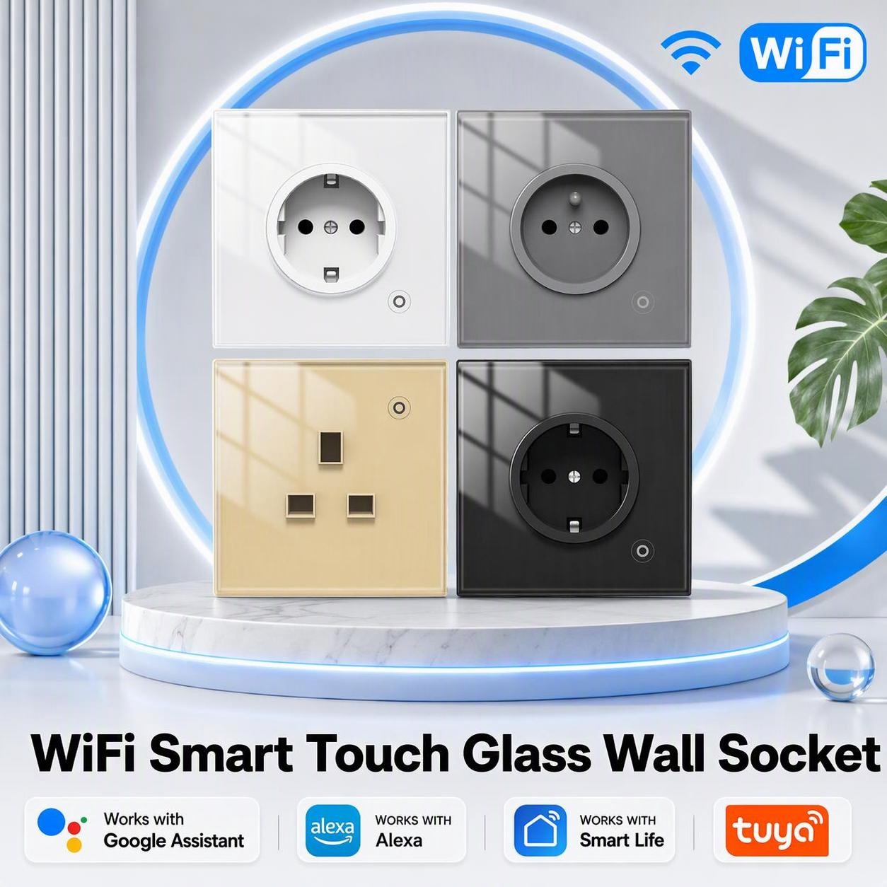 Tuya WiFi Smart Wandsteckdose  – Smart Socket 16A Tuya App Bewertung und Preis