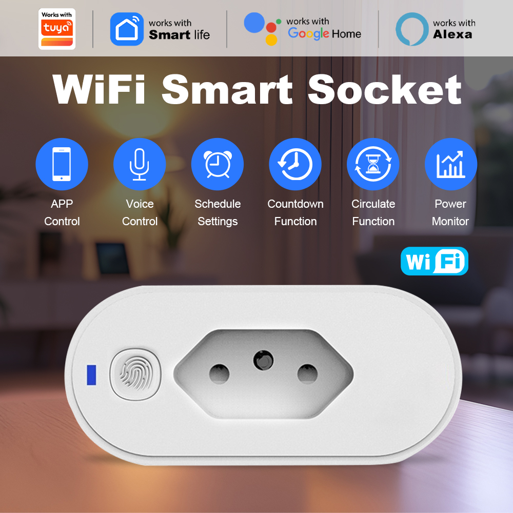 Brasilianischer WLAN-Smart-Ste – Smart Socket 16A Tuya App Bewertung und Preis