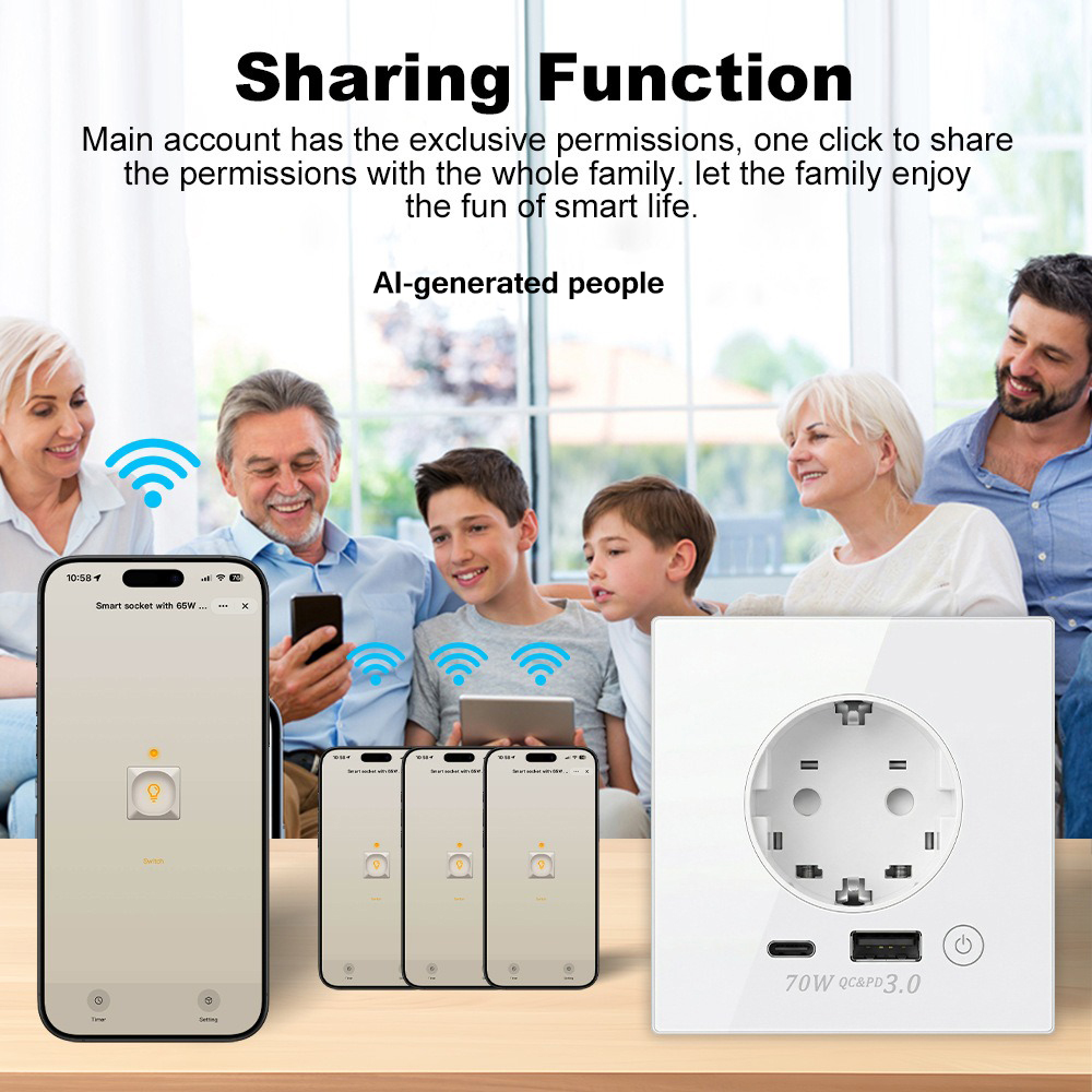 Tuya APP WiFi Smart Wandsteckd – Smart Socket 16A Tuya App Bewertung und Preis