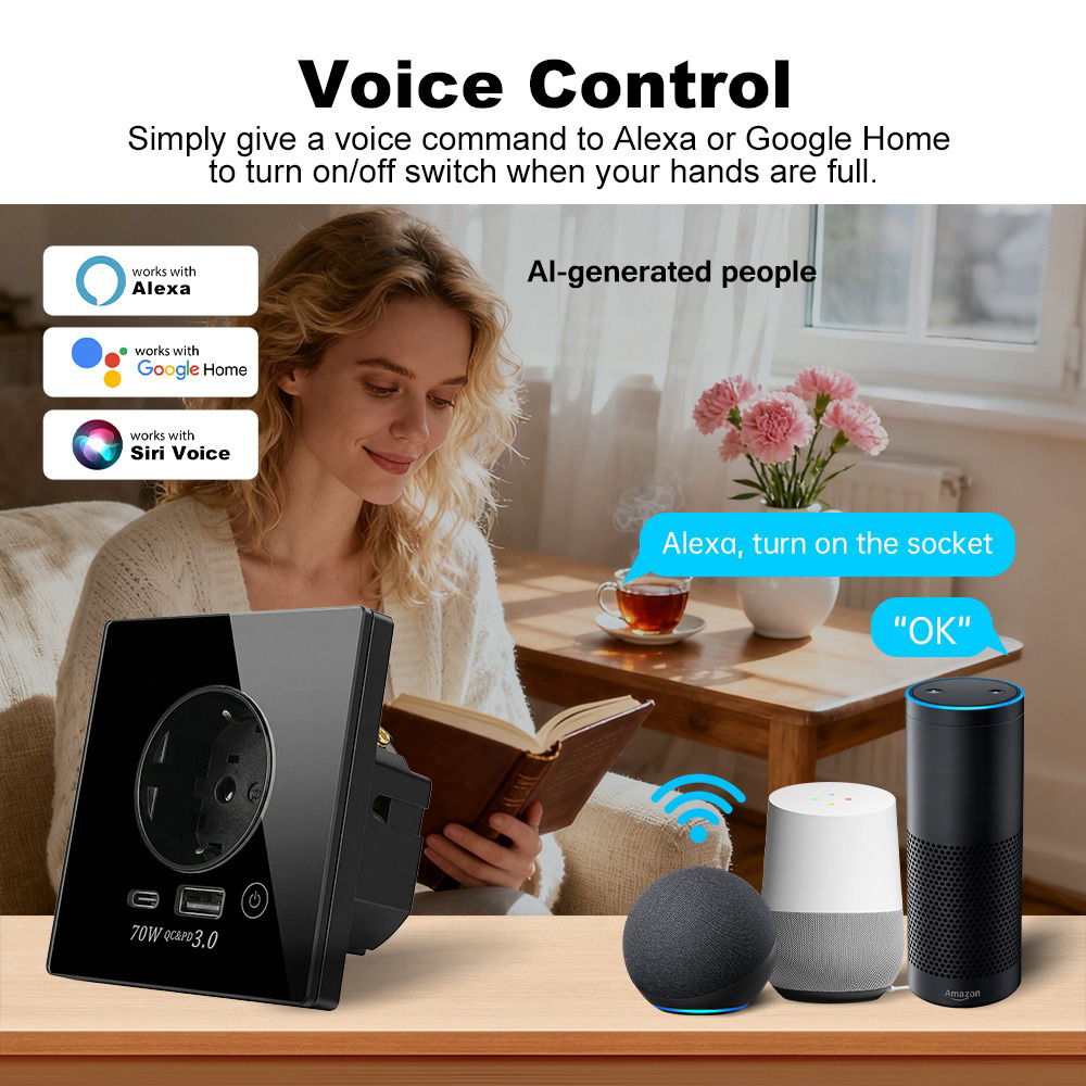 Tuya APP WiFi Smart Wandsteckd – Smart Socket 16A Tuya App Bewertung und Preis