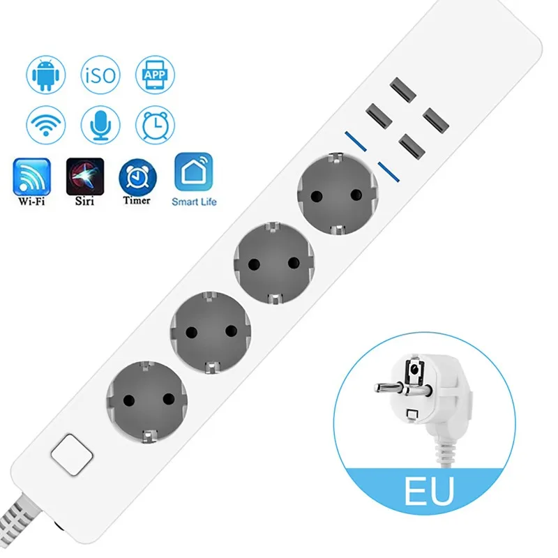 WIFI Smart Steckdosenleiste 4  – Smart Power Strip 4 Outlet Usb Bewertung und Preis