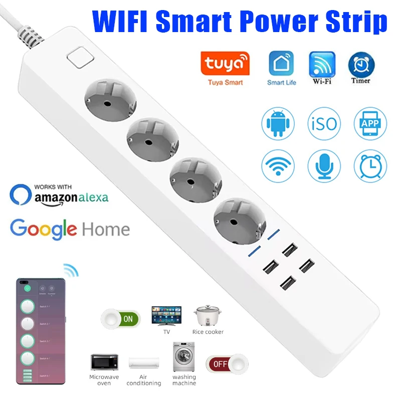 Intelligente Steckdosenleiste  – Smart Power Strip 4 Outlet Usb Bewertung und Preis