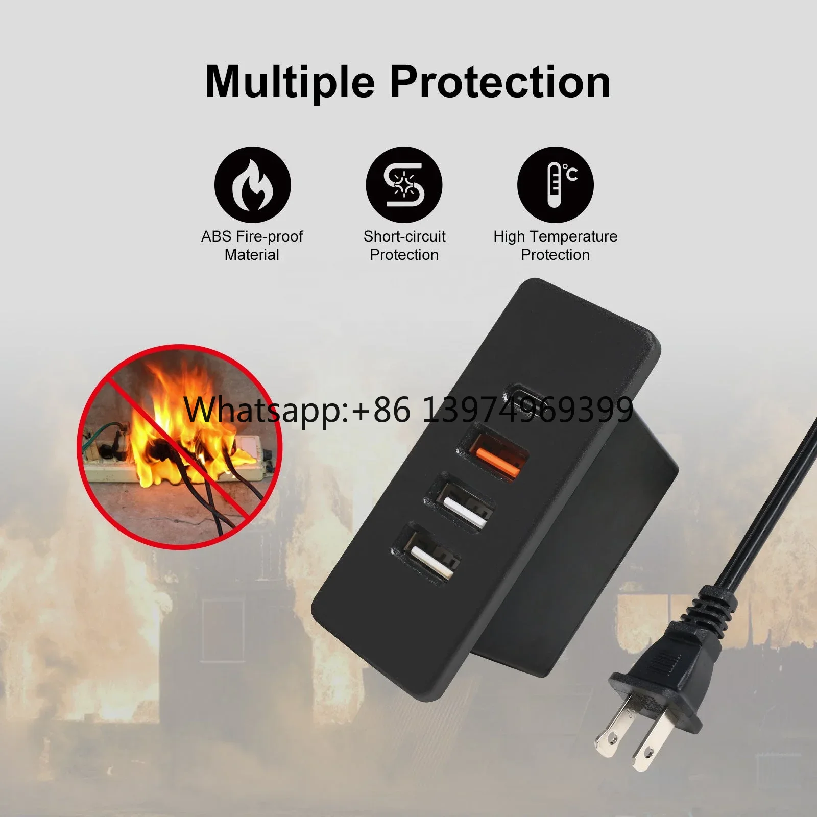 Eingebaute USB-C-Steckdosenlei – Smart Power Strip 4 Outlet Usb Bewertung und Preis