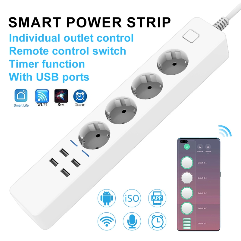 WLAN-Smart-Steckdosenleiste mi – Smart Power Strip 4 Outlet Usb Bewertung und Preis