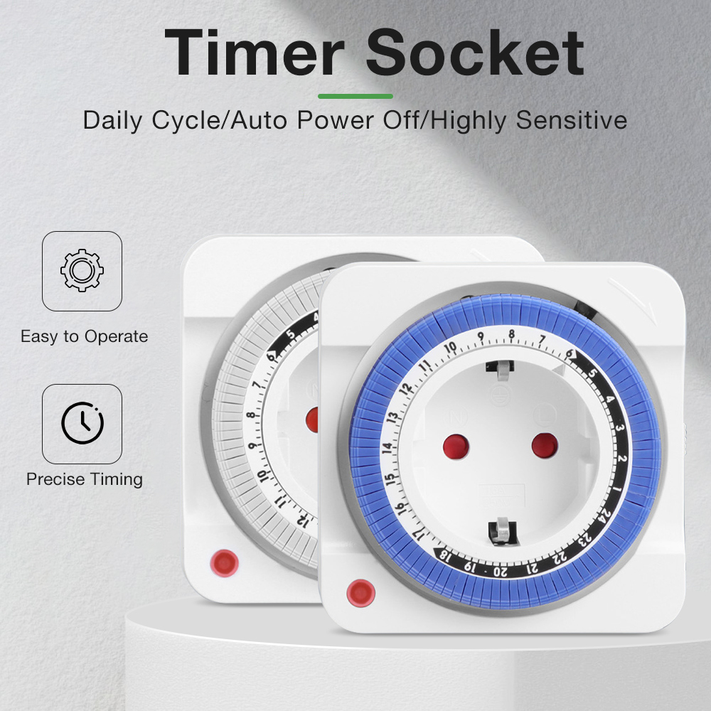 EU-Stecker, mechanische Zeitsc – Smart Socket With Timer Countdown Bewertung und Preis