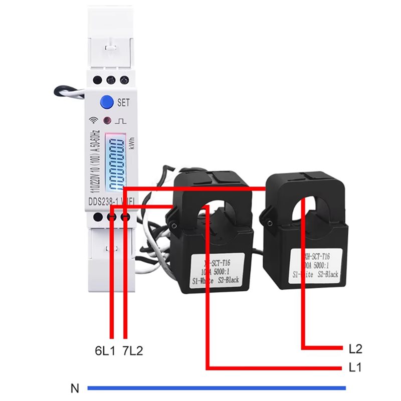 【NOW SAVE】5X 2Phase 3Draht 110 – Energy Meter Din Rail Wifi Bewertung und Preis