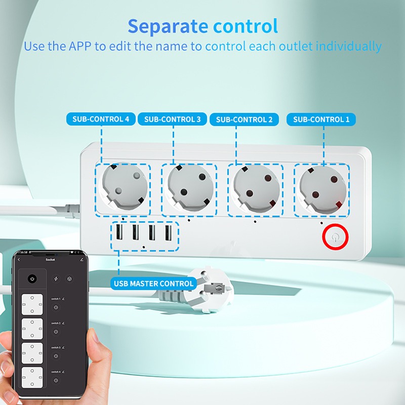 WLAN ZigBee Smart-Steckdosenle – Smart Power Strip 4 Outlet Usb Bewertung und Preis