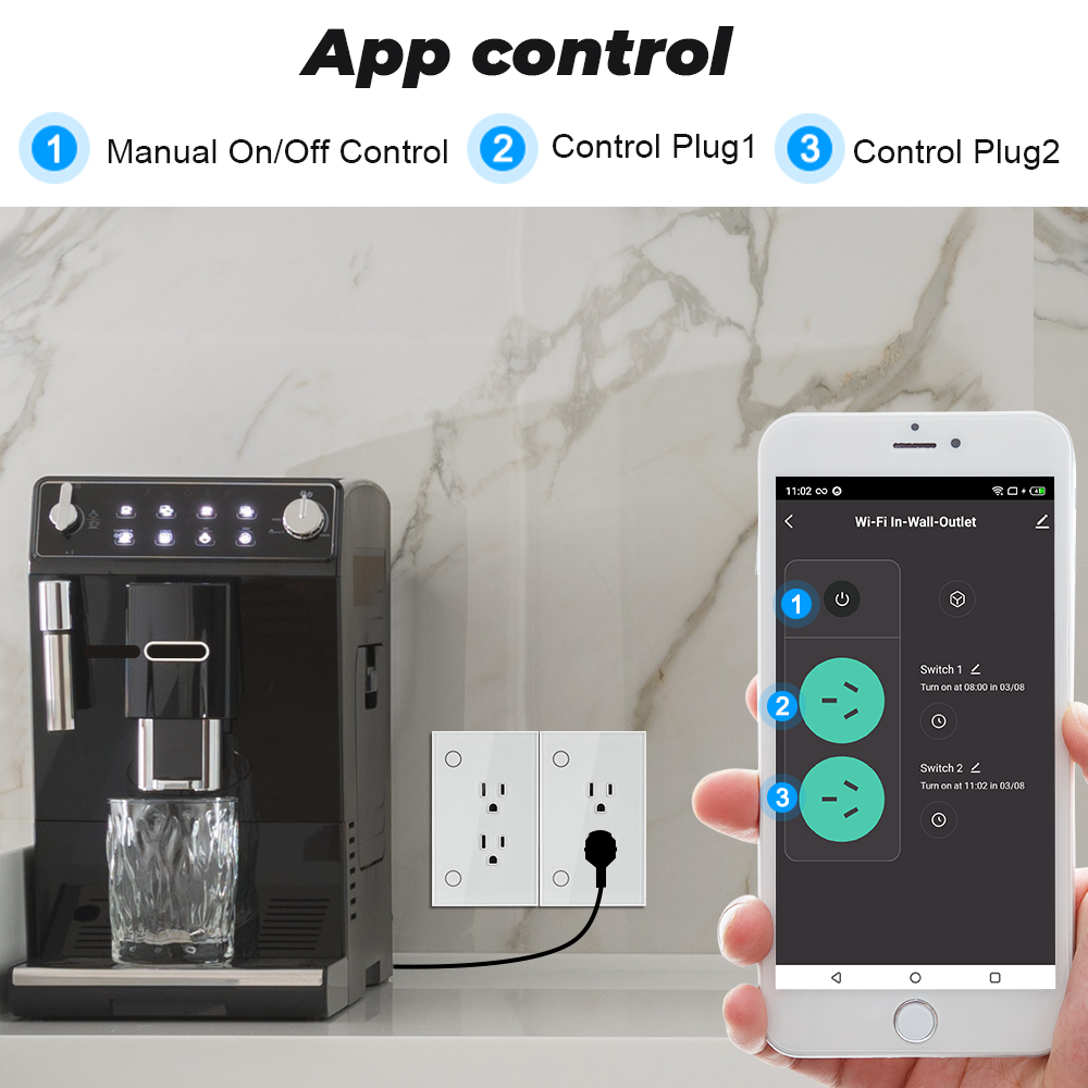 16A Tuya Wifi Sockel Us Stecke – Smart Socket 16A Tuya App Bewertung und Preis