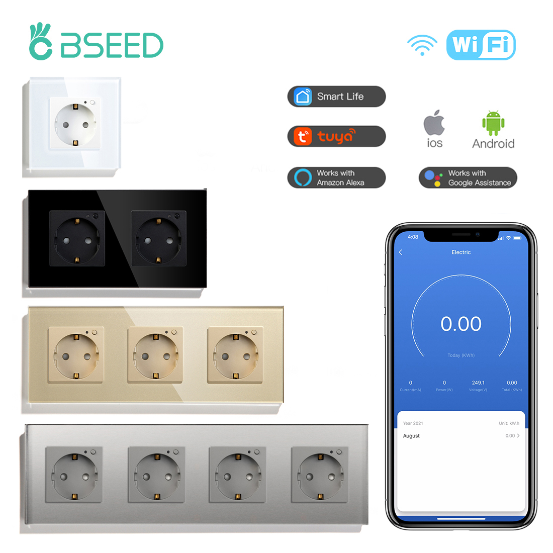 BSEED EU Elektrische Wifi Smar – Smart Plug Energy Monitoring Wifi Bewertung und Preis