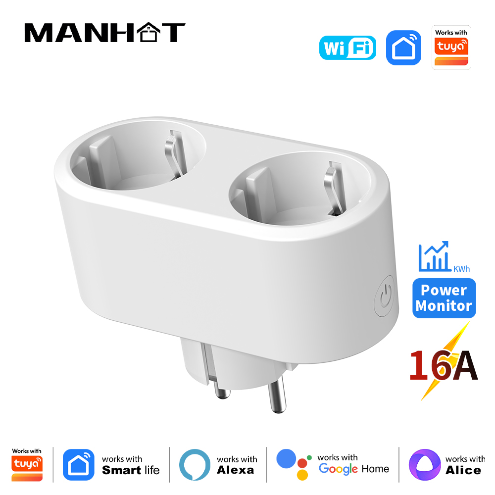 Manhot WIFI Smart Steckdose 2i – Smart Socket 16A Tuya App Bewertung und Preis