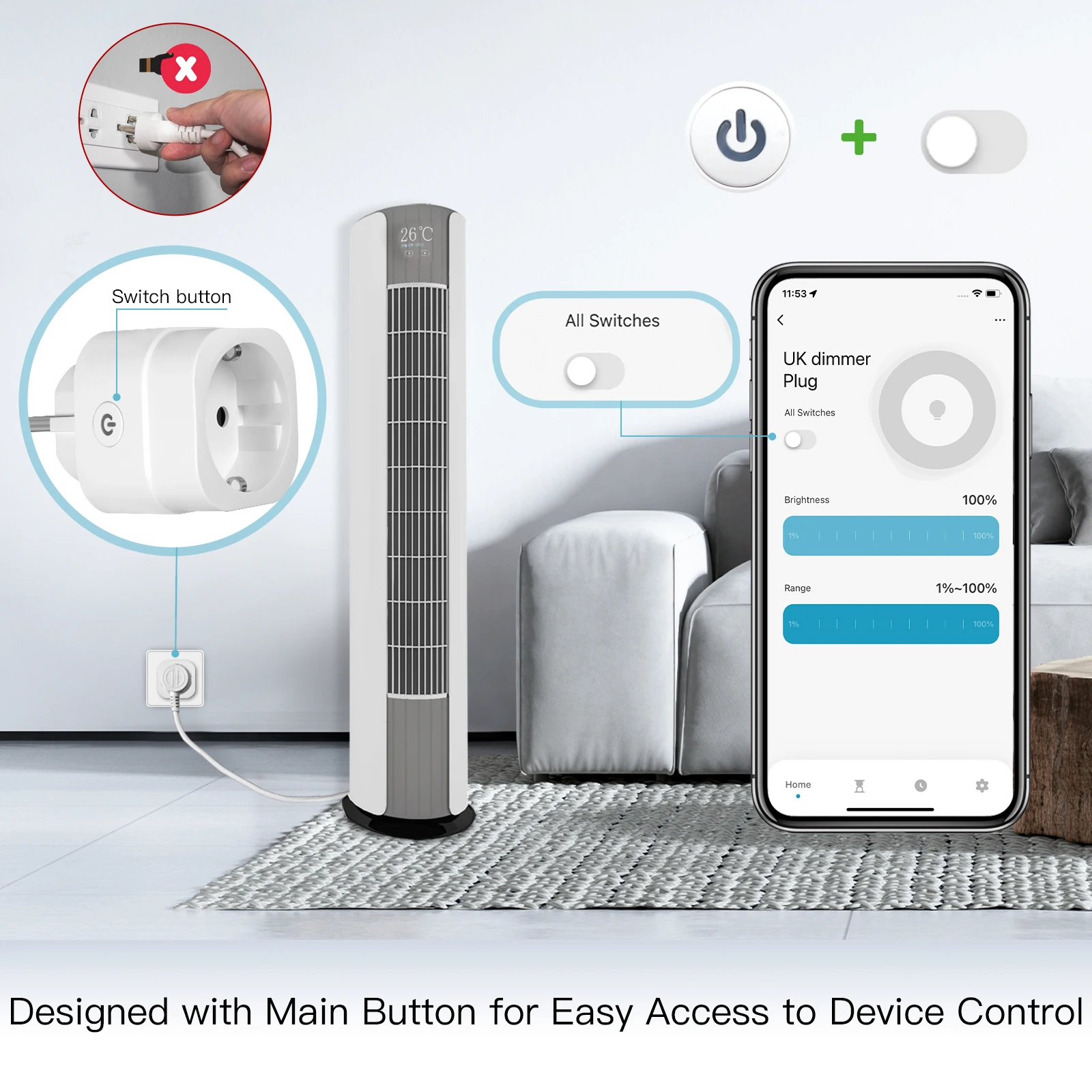 MOES Tuya WiFi Smart Plug, dim – Smart Plug Energy Monitoring Wifi Bewertung und Preis