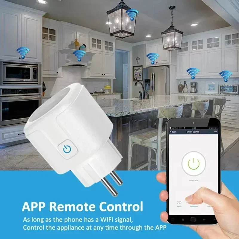 WLAN Smart Steckdose EU 16/20A – Smart Socket 16A Tuya App Bewertung und Preis