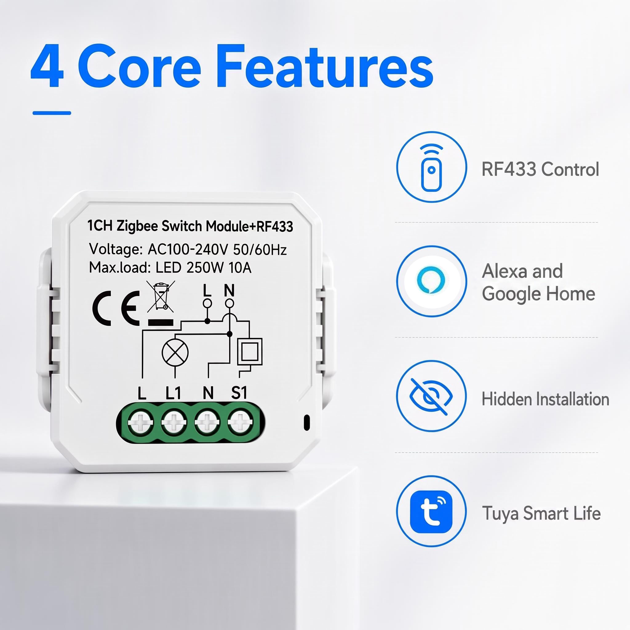 Tuya Smart Zigbee Schaltmodul  – Smart Plug Mini Alexa Google Bewertung und Preis