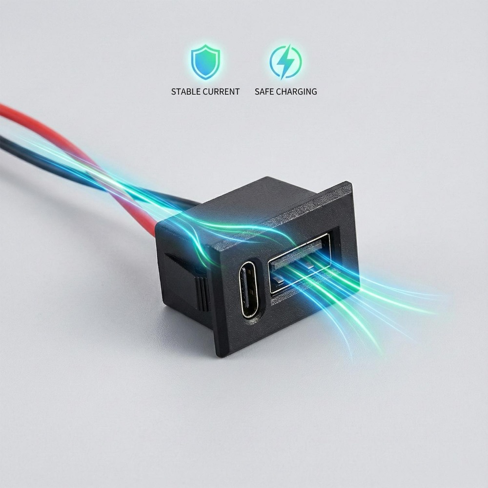 Dualer USB-C-Buchsenanschluss  – Smart Plug Matter Thread Bewertung und Preis