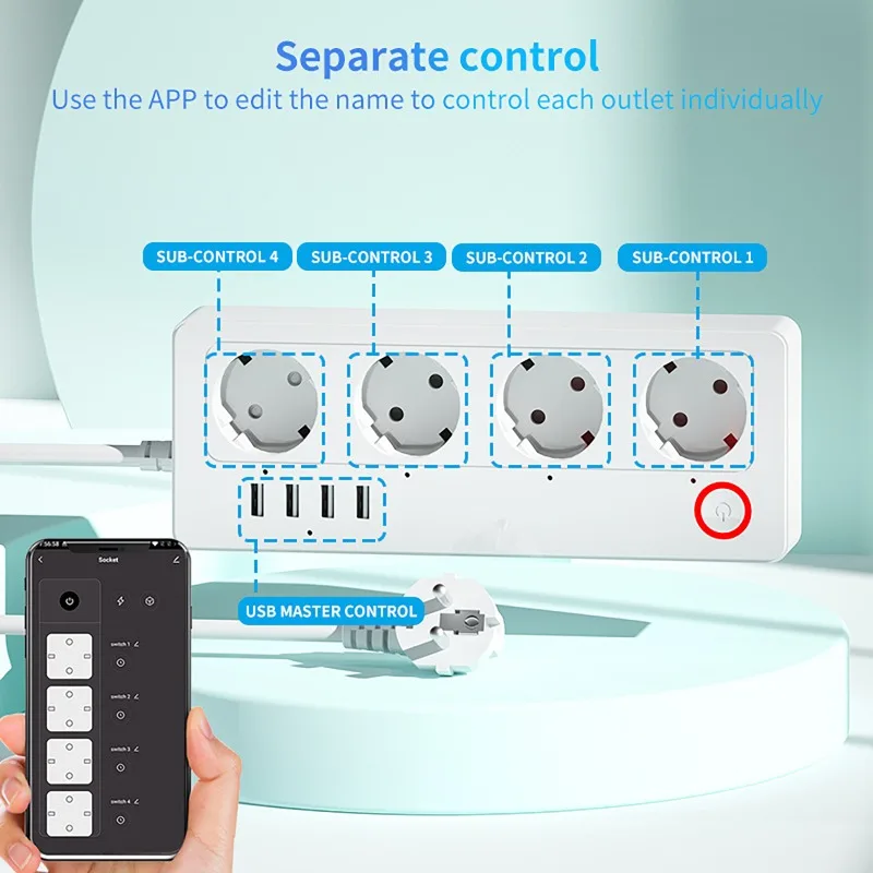 WLAN-ZigBee-Smart-Steckdosenle – Smart Power Strip 4 Outlet Usb Bewertung und Preis