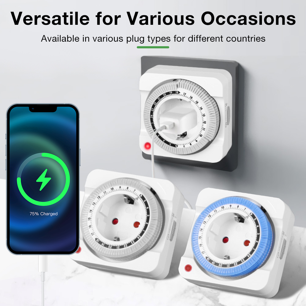 24-Stunden-Mechanischer Zeitsc – Smart Socket With Timer Countdown Bewertung und Preis
